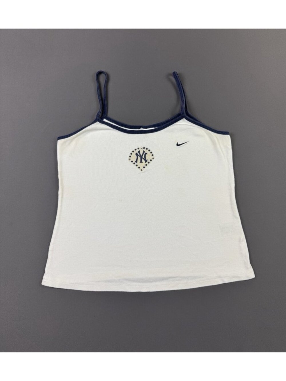 Vintage Nike Swoosh Y2K New York Yankees MLB Baseball Womens Youth Large